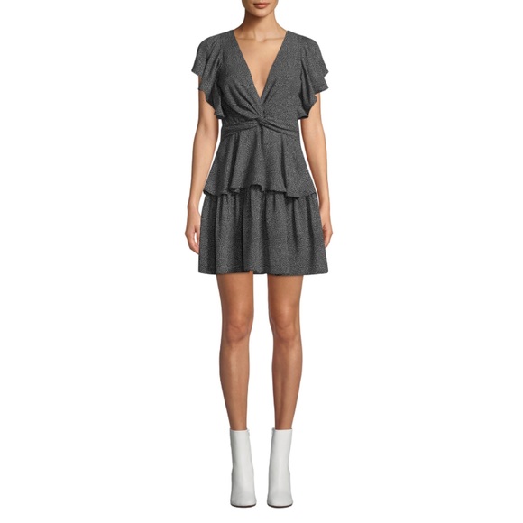 A.L.C. Dresses & Skirts - Dot-print V-Neck Flutter Sleeve Dress brand new